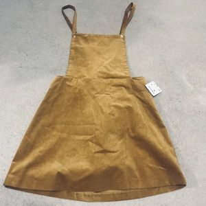 Zara corduroy tan dress